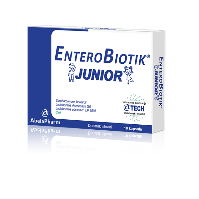 ENTEROBIOTIK JUNIOR 10 KAPSULA - Online Apoteka ENTEROBIOTIK JUNIOR 10 KAPSULA